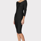 Herve Leger - CRISS CROSS PENCIL DRESS