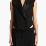 Khaite - Orville Vest in Black