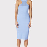 Herve Leger - OTTOMAN SHADOW STRIPE MIDI DRESS