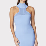 Herve Leger - OTTOMAN SHADOW STRIPE MIDI DRESS