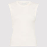 St. Agni - Organic Cotton Cut Out Tank - White