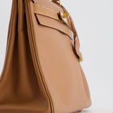 Hermès Vintage Kelly Bag 32cm in Gold Courchevel Leather with Gold Hardware