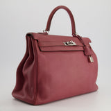 Hermès Kelly Bag 35cm in Bois De Rose Togo Leather With Palladium Hardware