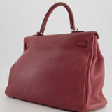 Hermès Kelly Bag 35cm in Bois De Rose Togo Leather With Palladium Hardware