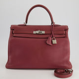 Hermès Kelly Bag 35cm in Bois De Rose Togo Leather With Palladium Hardware