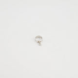 Hermès 18k White Gold Diamond "H" Lock Band Ring Size 51