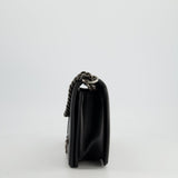 Chanel Black Large Boy Bag in Lambskin Leather with Ruthenium Hardware