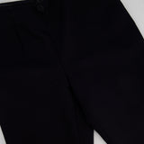 Chanel Navy Pleated Button Down Wool Trouser FR 40 (UK 12)