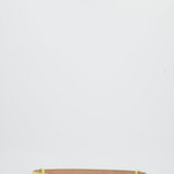 Loro Piana Yellow Grained Leather Adjustable Belt with Silver Hardware