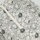 Loro Piana White and Black Floral Silk Shirt Size IT 40 (UK 8)