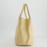 Chanel Vintage Beige Executive Tote Bag in Leather with 24K Gold Hardware