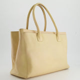 Chanel Vintage Beige Executive Tote Bag in Leather with 24K Gold Hardware