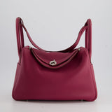 Hermès Lindy Bag 30cm in Rouge Galance in Togo Leather with Palladium Hardware