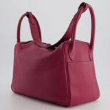 Hermès Lindy Bag 30cm in Rouge Galance in Togo Leather with Palladium Hardware