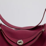 Hermès Lindy Bag 30cm in Rouge Galance in Togo Leather with Palladium Hardware