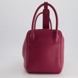 Hermès Lindy Bag 30cm in Rouge Galance in Togo Leather with Palladium Hardware