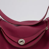 Hermès Lindy Bag 30cm in Rouge Galance in Togo Leather with Palladium Hardware