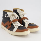 Hermès Menswear Black, Brown and White High Top Trainers Size EU 42 RRP £760