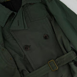 Dolce & Gabbana Khaki Green Menswear Belted Trench Coat Size IT 50 (UK 40)