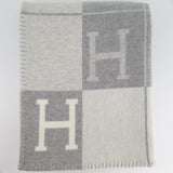 Hermès Avalon III Throw Blanket in Écru / Gris Clair RRP £1,540