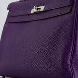 Hermès Kelly 35cm Bag Retourne in Iris Togo Leather with Palladium Hardware