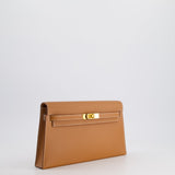 Hermès Kelly Elan Bag in Gold Madame Leather with Gold Hardware