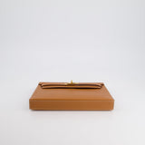 Hermès Kelly Elan Bag in Gold Madame Leather with Gold Hardware