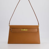 Hermès Kelly Elan Bag in Gold Madame Leather with Gold Hardware