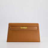 Hermès Kelly Elan Bag in Gold Madame Leather with Gold Hardware