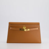 Hermès Kelly Elan Bag in Gold Madame Leather with Gold Hardware