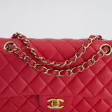 Chanel Pink Small Classic Double Flap Bag in Caviar Leather with Gold Hardware RRP £8,530