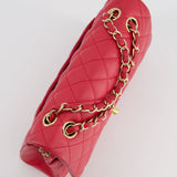 Chanel Pink Small Classic Double Flap Bag in Caviar Leather with Gold Hardware RRP £8,530