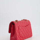 Chanel Pink Small Classic Double Flap Bag in Caviar Leather with Gold Hardware RRP £8,530