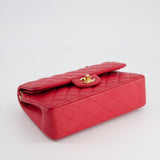 Chanel Pink Small Classic Double Flap Bag in Caviar Leather with Gold Hardware RRP £8,530