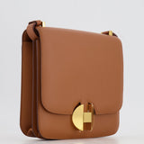 Hermès 2002 20cm Shoulder Bag in Gold Evercolor Leather with Gold Hardware