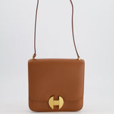 Hermès 2002 20cm Shoulder Bag in Gold Evercolor Leather with Gold Hardware