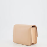 Céline Light Peach Leather Small Shoulder Box Bag with Gold Hardware