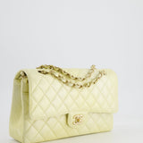 Chanel Lemon Sobert Shimmer Medium Classic Double Flap Bag in Iridescent Calfskin Gold Hardware  RRP £8,530