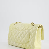 Chanel Lemon Sobert Shimmer Medium Classic Double Flap Bag in Iridescent Calfskin Gold Hardware  RRP £8,530