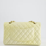 Chanel Lemon Sobert Shimmer Medium Classic Double Flap Bag in Iridescent Calfskin Gold Hardware  RRP £8,530