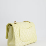 Chanel Lemon Sobert Shimmer Medium Classic Double Flap Bag in Iridescent Calfskin Gold Hardware  RRP £8,530