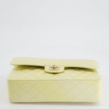 Chanel Lemon Sobert Shimmer Medium Classic Double Flap Bag in Iridescent Calfskin Gold Hardware  RRP £8,530