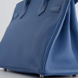 Hermès Birkin Bag 30cm in Bleu Azur Togo Leather and Palladium Hardware