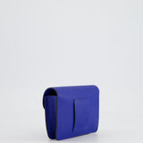 Hermès Roulis Slim Belt Wallet in Bleu France Chevre Leather with Palladium Hardware