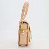 Chloé Small Beige Leather Tess Shoulder Bag with Gold Hardware RRP £1,790