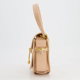 Chloé Small Beige Leather Tess Shoulder Bag with Gold Hardware RRP £1,790