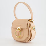 Chloé Small Beige Leather Tess Shoulder Bag with Gold Hardware RRP £1,790