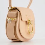 Chloé Small Beige Leather Tess Shoulder Bag with Gold Hardware RRP £1,790