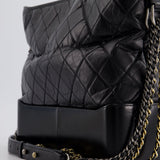 Chanel Black Large Gabrielle Bag in Lambskin Leather with Mixed Hardware