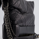 Chanel Black Large Gabrielle Bag in Lambskin Leather with Mixed Hardware